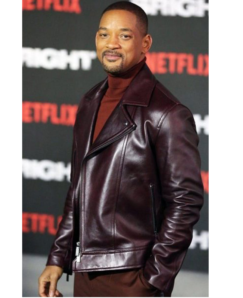 Will Smith Aladdin Burgundy Leather Jacket Will Smith Aladdin Burgundy Leather Jacket - Image 2