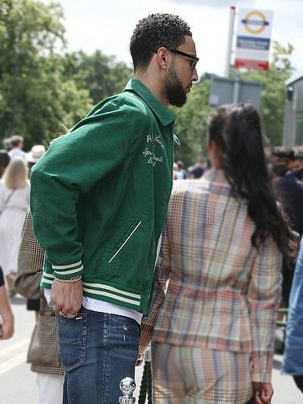 Wimbledon Ben Simmons Green Bomber Jacket Wimbledon Ben Simmons Green Bomber Jacket - Image 5