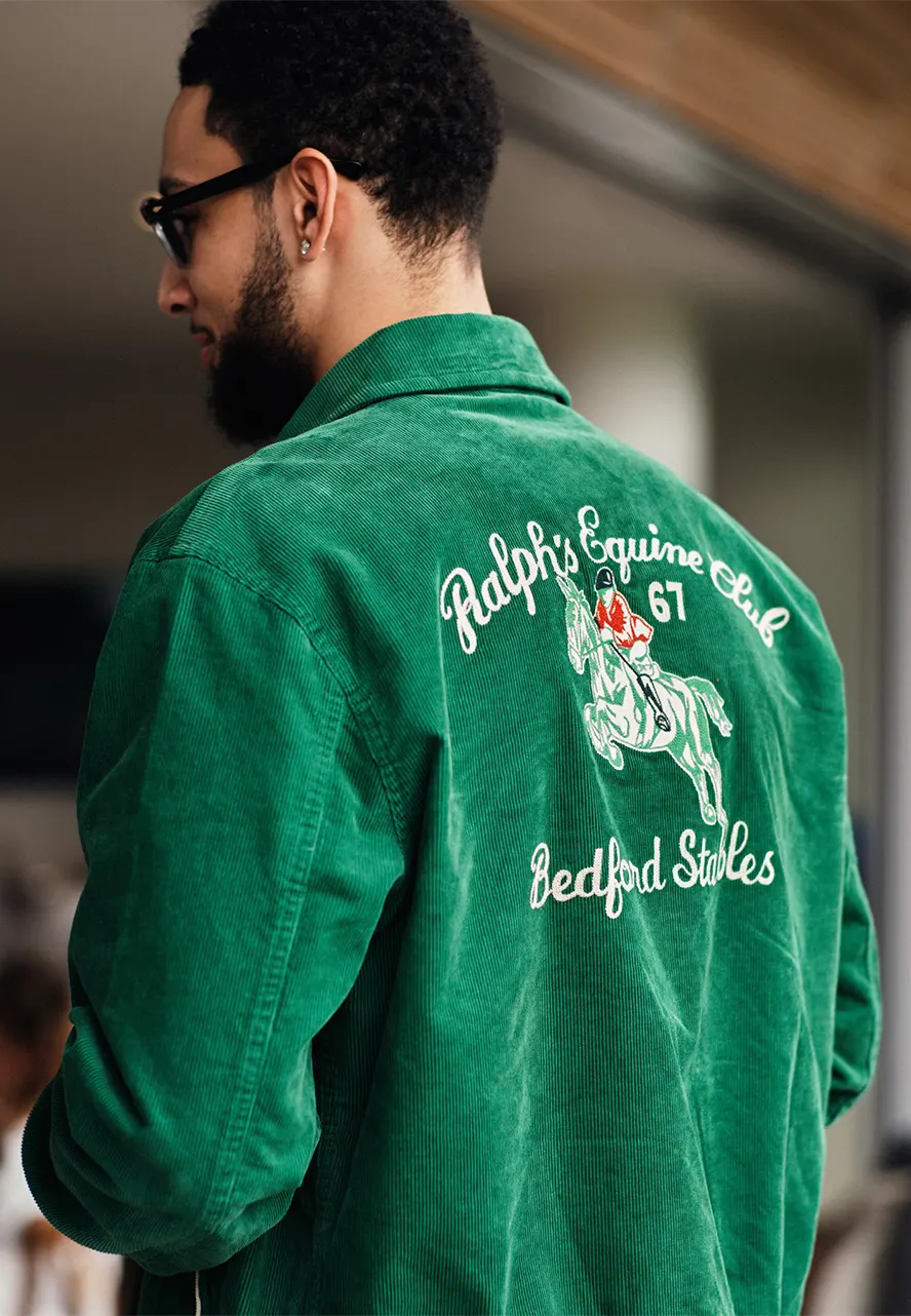 Wimbledon Ben Simmons Green Bomber Jacket Wimbledon Ben Simmons Green Bomber Jacket - Image 2