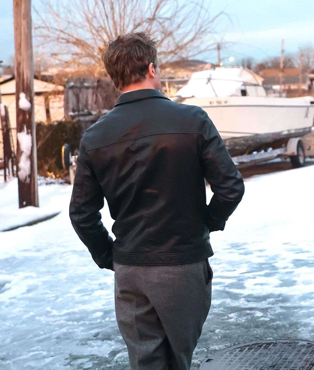 Wolves 2023 Brad Pitt Leather Jacket Wolves 2023 Brad Pitt Leather Jacket - Image 2