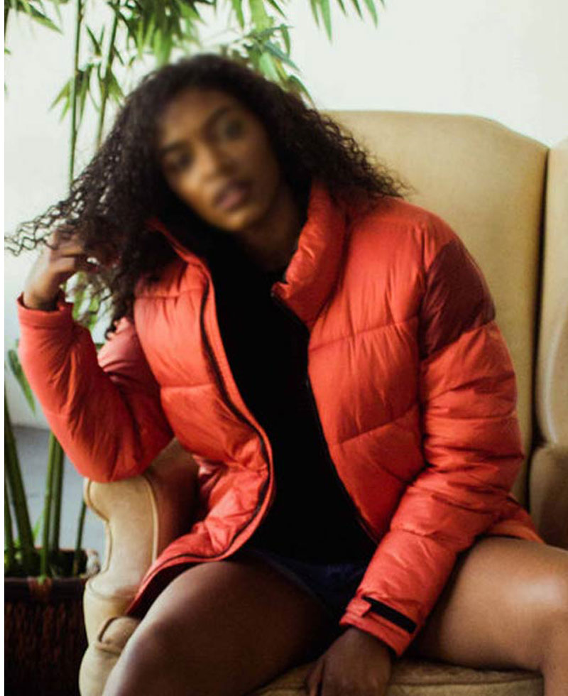 Women's Akira Red Puffer Jacket Women's Akira Red Puffer Jacket - Image 3