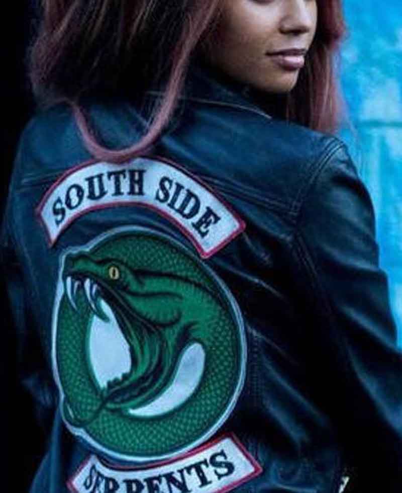 Women's Riverdale Southside Serpents Black Leather Jacket Women's Riverdale Southside Serpents Black Leather Jacket - Image 3