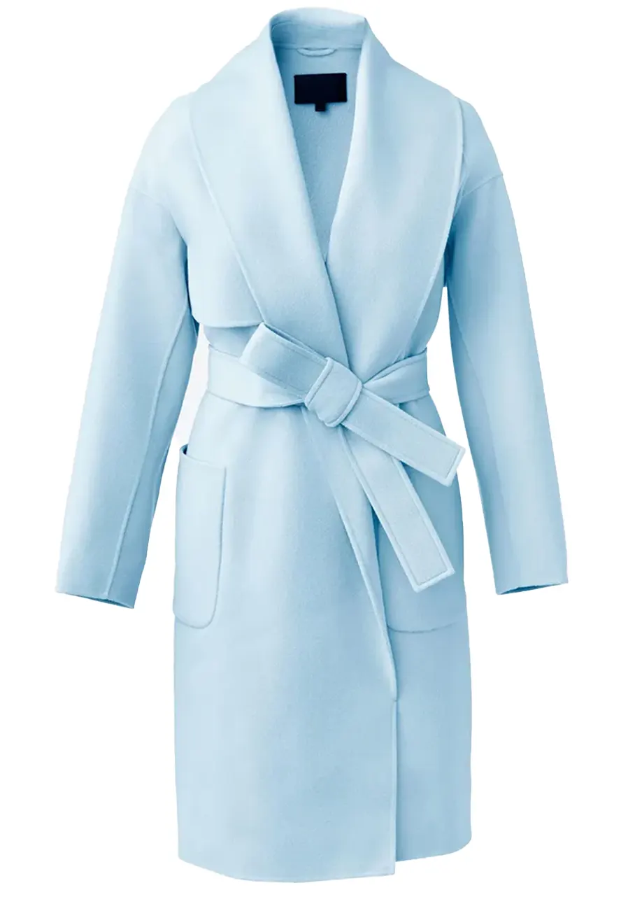 Women’s Thalia Light Blue Wool Coat Women’s Thalia Light Blue Wool Coat