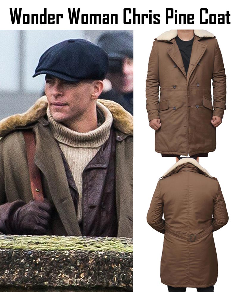 Wonder Woman Chris Pine Coat Wonder Woman Chris Pine Coat - Image 3