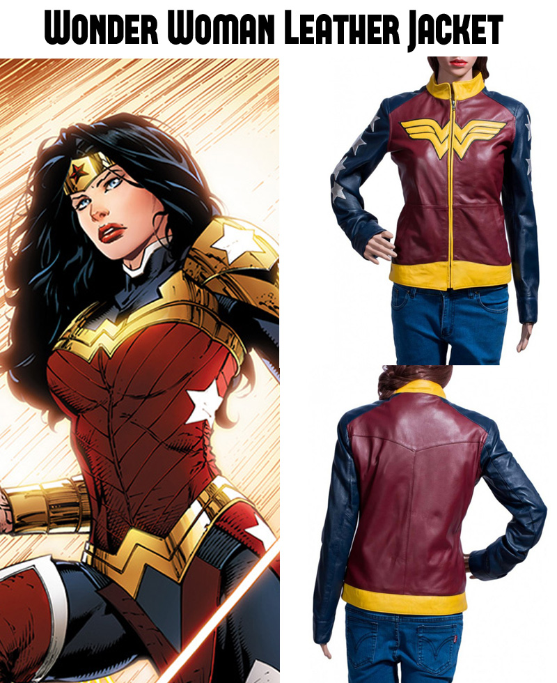 Wonder Woman Leather Jacket wonder woman jacket leather