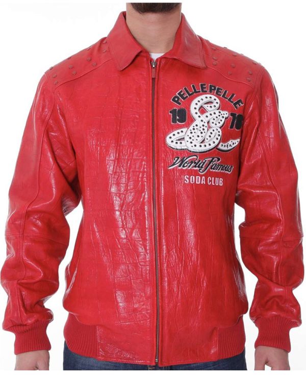 Soda Club Pelle Pelle Red Jacket