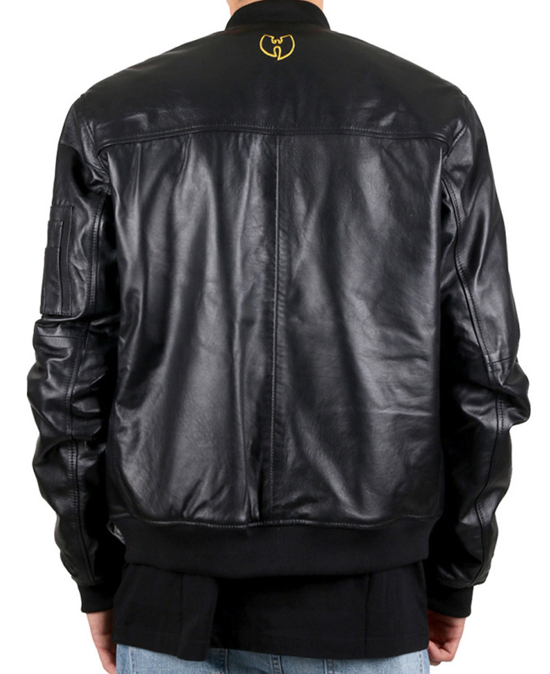 Wu Tang Embroidery Leather Jacket Wu Tang Embroidery Leather Jacket - Image 4