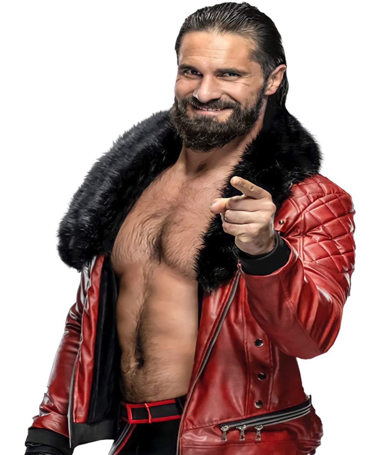 WWE Seth Rollins Quilted Jacket WWE Seth Rollins Quilted Jacket - Image 2