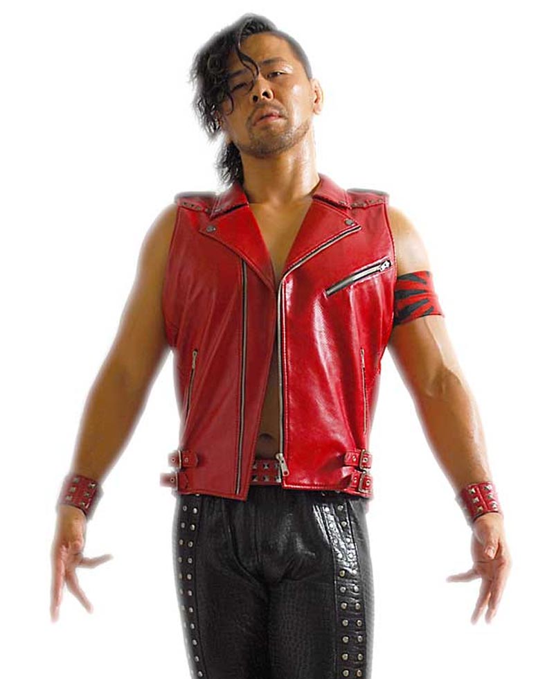 Shinsuke Nakamura Red Leather Vest Shinsuke Nakamura Red Leather Vest - Image 4