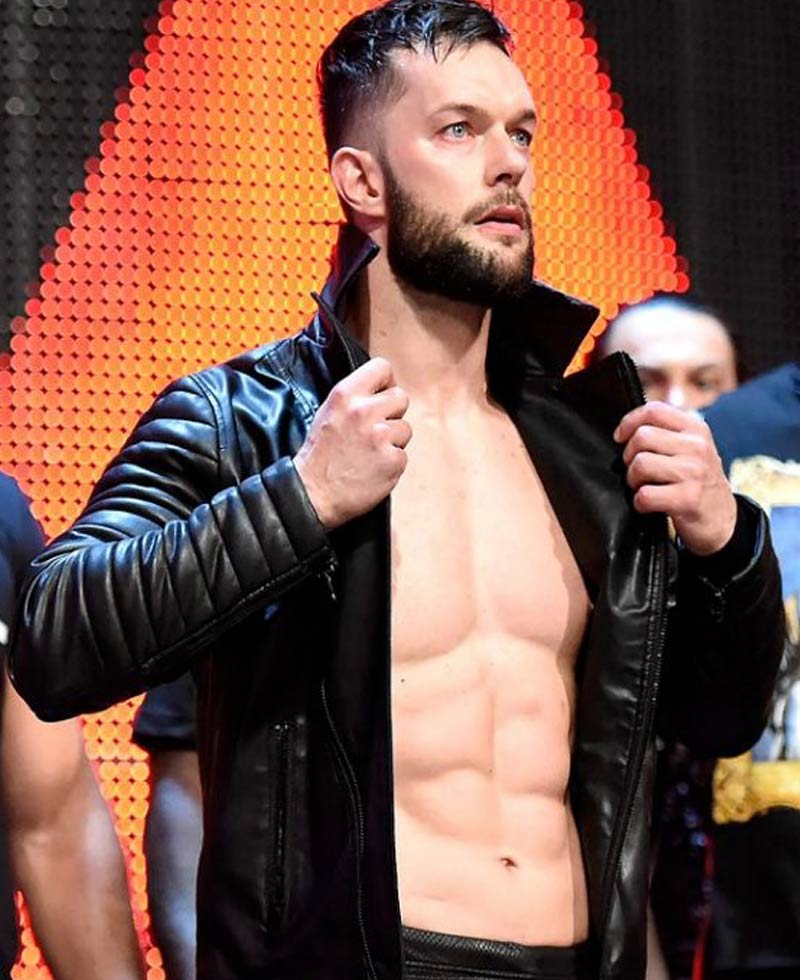 WWE WrestleMania 33 Finn Balor Leather Jacket WWE WrestleMania 33 Finn Balor Leather Jacket - Image 4