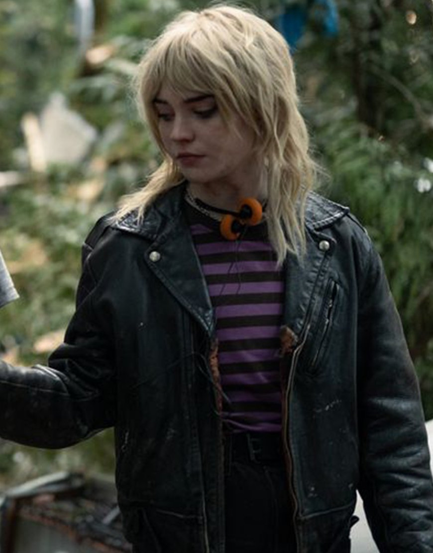 Yellowjackets Sophie Thatcher Leather Jacket Yellowjackets Sophie Thatcher Leather Jacket - Image 2