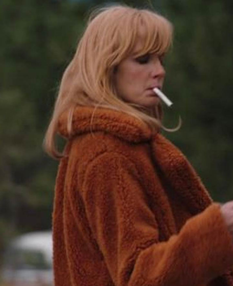 Yellowstone Beth Dutton Fur Coat yellowstone kelly reilly fur coat