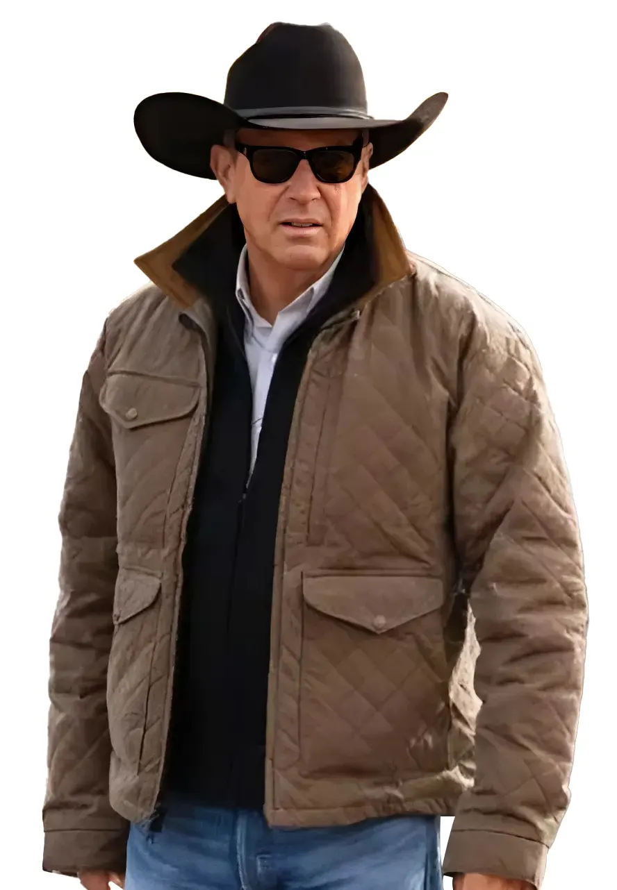 Yellowstone Season 4 John Dutton Quilted Jacket yellowstone season 4 john dutton quilted jacket