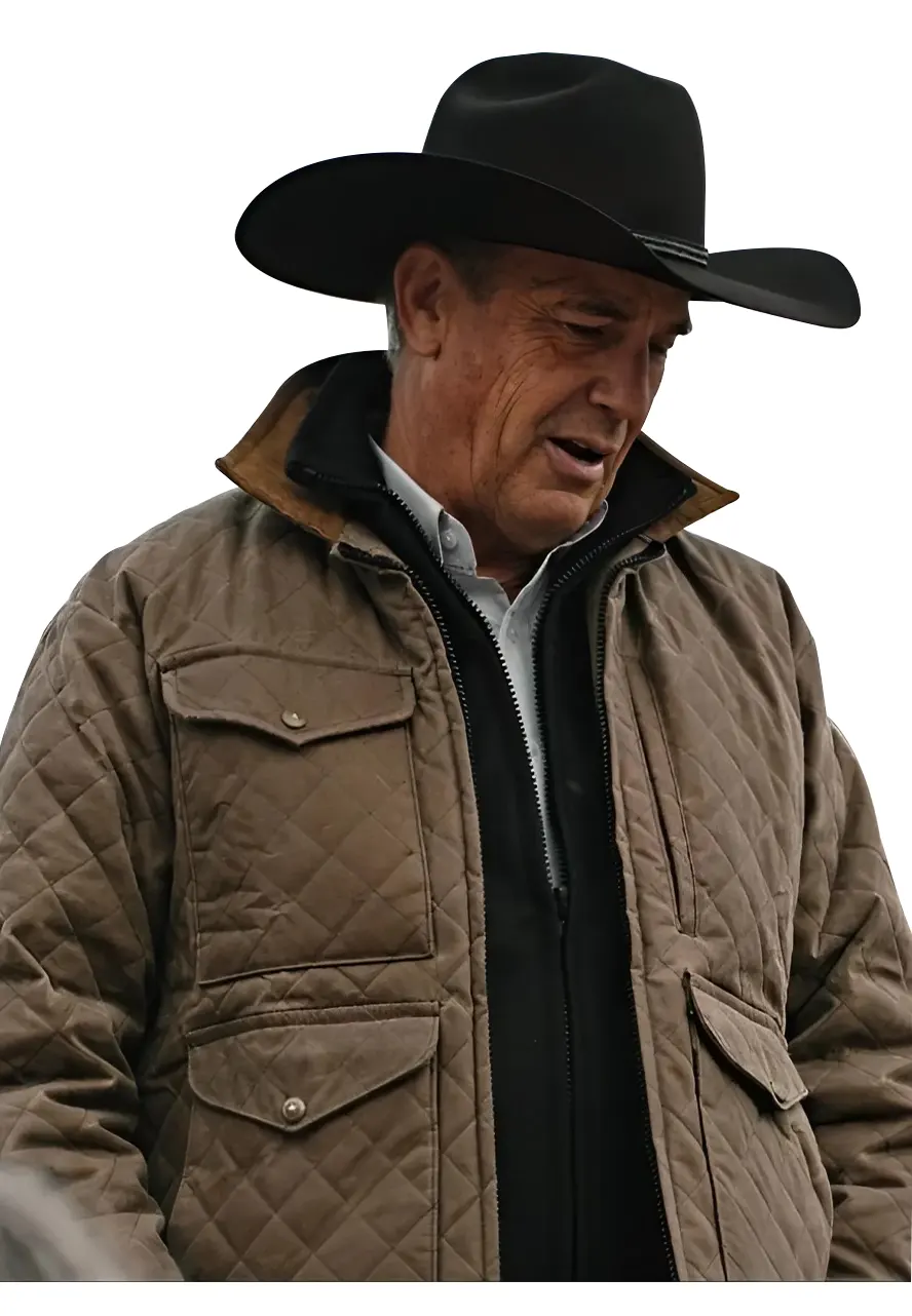 Yellowstone Season 4 John Dutton Quilted Jacket cotton quilted jacket