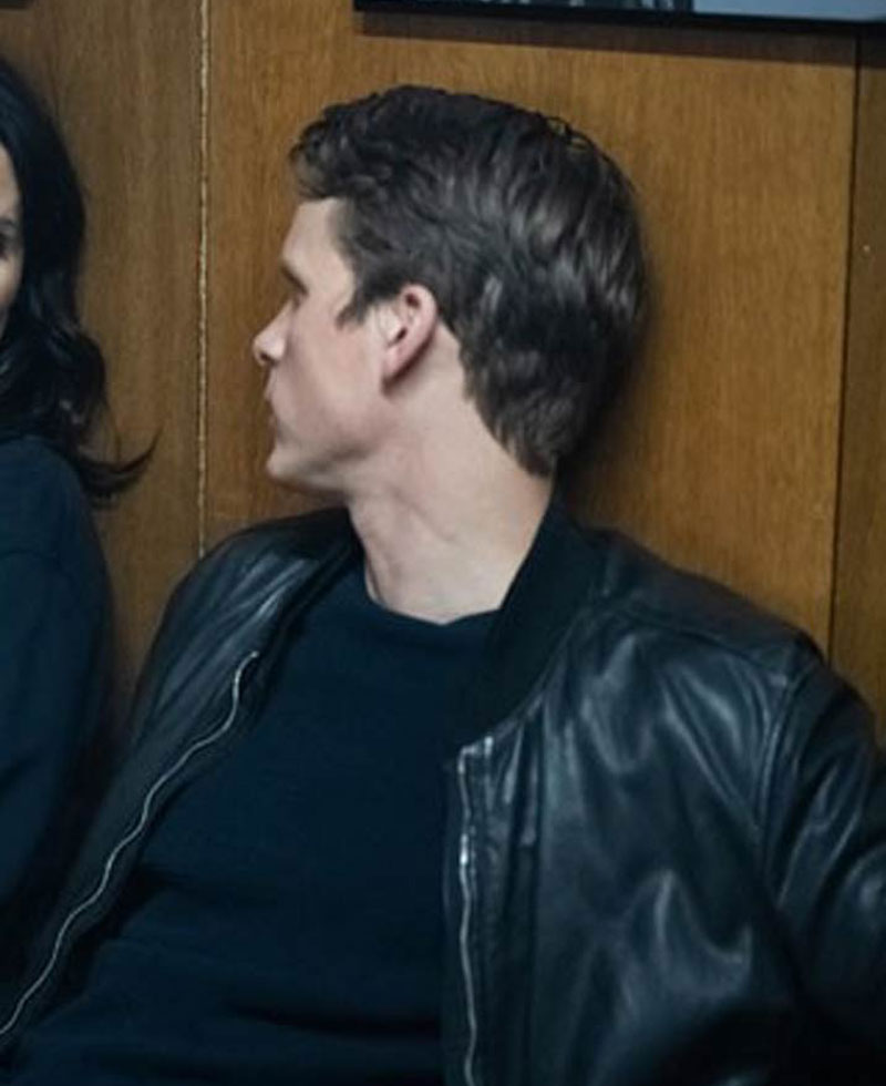 Adam Palsson Young Wallander Bomber Leather Jacket Adam Palsson Young Wallander Bomber Leather Jacket - Image 2