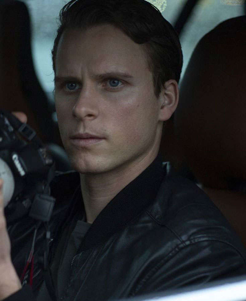 Adam Palsson Young Wallander Bomber Leather Jacket Adam Palsson Young Wallander Bomber Leather Jacket