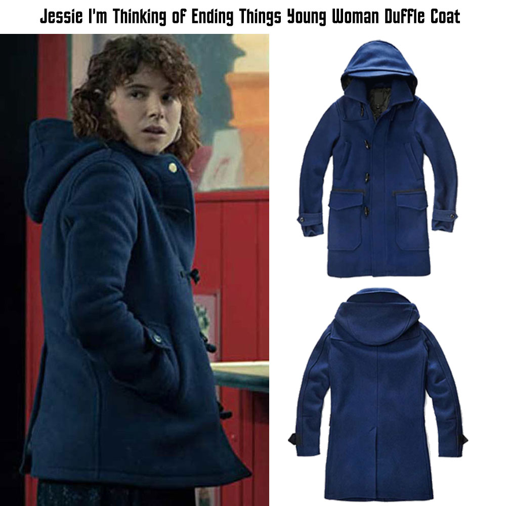 I'm Thinking of Ending Things Jessie Buckley Wool Coat I'm Thinking of Ending Things Jessie Buckley Wool Coat - Image 3