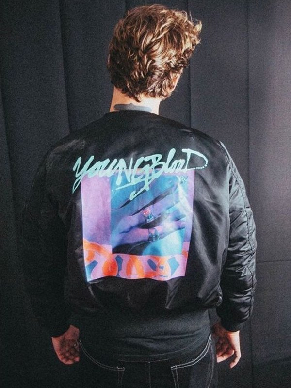 Youngblood 5SOS Michael Clifford Bomber Jacket Youngblood 5SOS Michael Clifford Bomber Jacket - Image 3