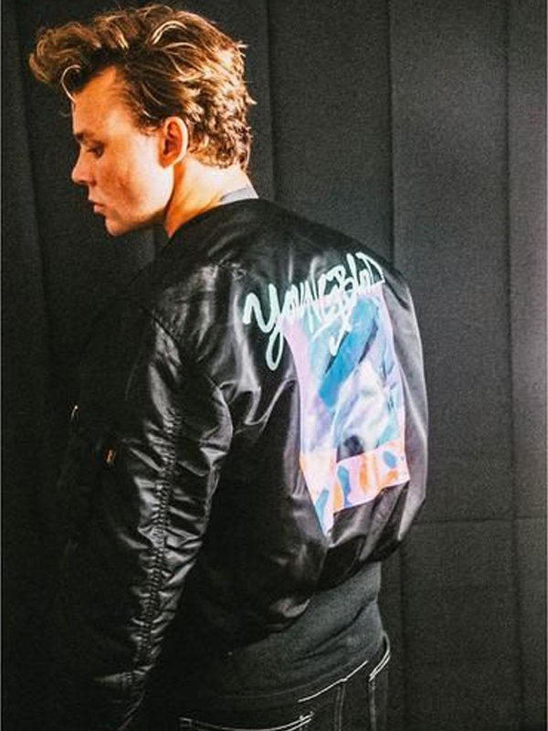 Youngblood 5SOS Michael Clifford Bomber Jacket Youngblood 5SOS Michael Clifford Bomber Jacket - Image 4