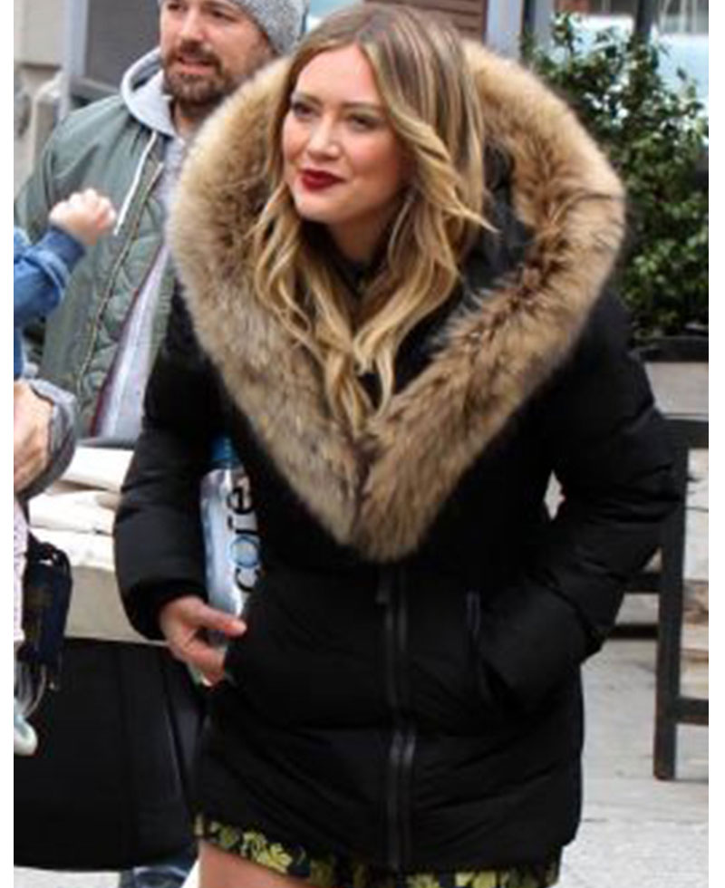 Younger Hilary Duff Cotton Shawl Collar Coat Younger Hilary Duff Cotton Shawl Collar Coat - Image 2