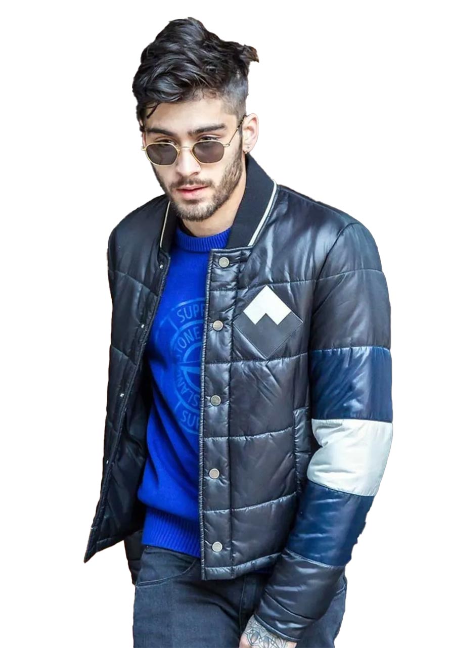 Zayn Malik Puffer Black Jacket Zayn Malik Puffer Black Jacket - Image 2