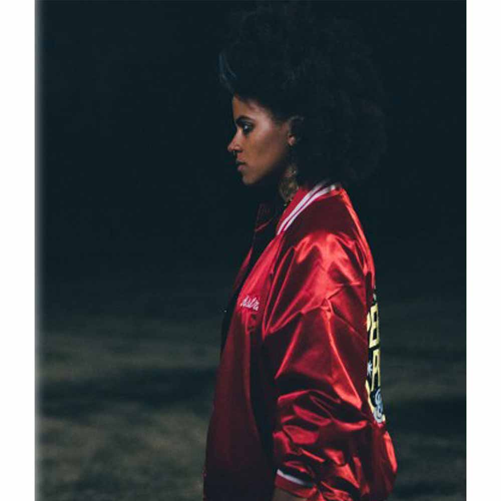 Zazie Beetz Slice Astrid Red Jacket Zazie Beetz Slice Astrid Red Jacket - Image 4