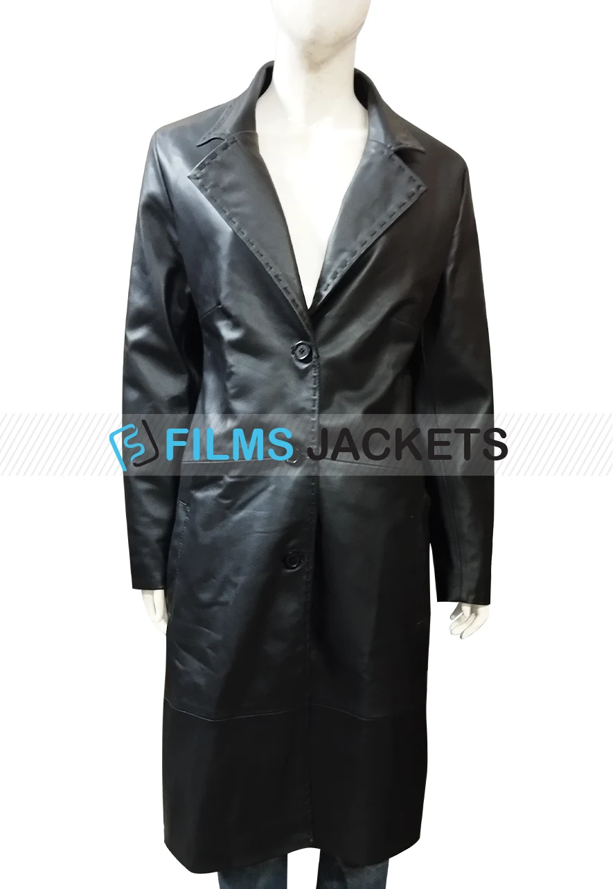 Zoe Kravitz High Fidelity Black Leather Coat Zoe Kravitz High Fidelity Black Leather Coat - Image 4