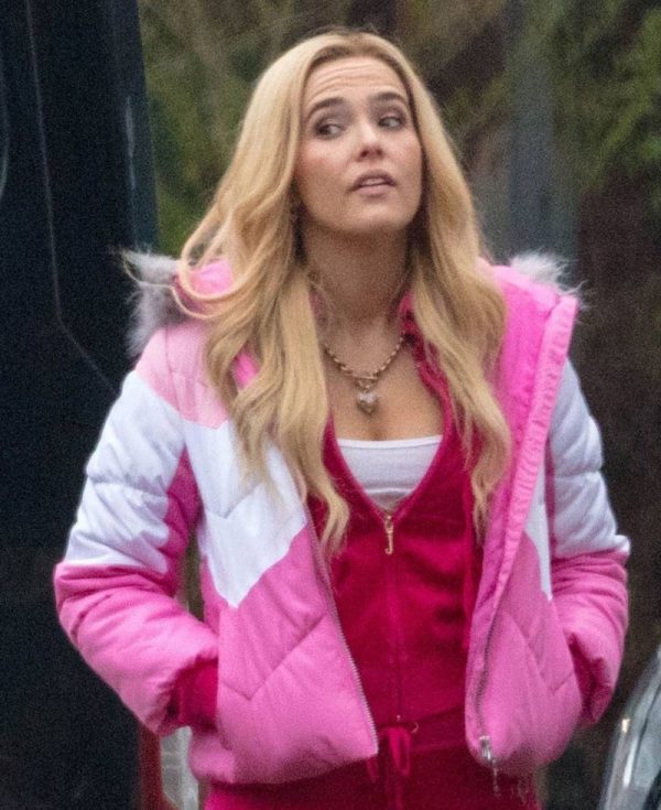 Zoey Deutch Zombieland Double Tap Pink Jacket